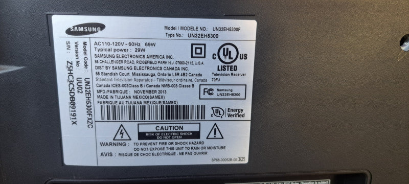 Samsung 32" 1080p 60Hz LED Smart TV (UN32EH5300)