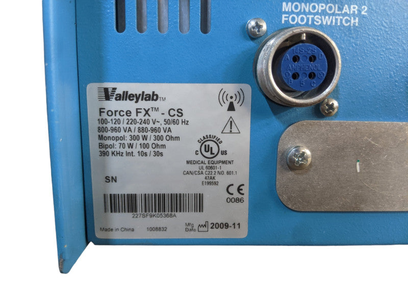 Valleylab Force FX-CS | *READ* Q