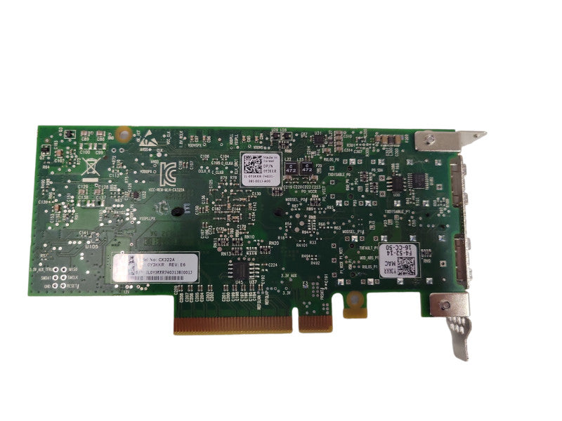 Dell Mellanox CX322A Connectx-3 10Gb/s 2-Port(s) SFP+ PCIe 3.0 x8 NIC YHTD6 %