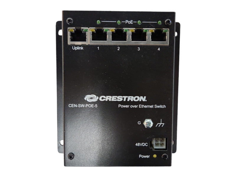Crestron CEN-SW-POE-5 Power Over Ethernet Switch w/ Power Adapter