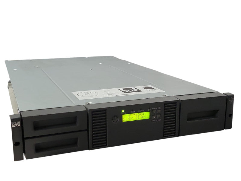HP MSL2024 C0H21A 407351-001 Tape Library, No Tape Drive, READ _