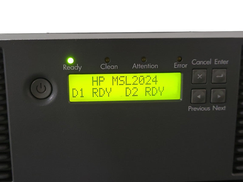 HP MSL2024 C0H21A 407351-001 Tape Library, No Tape Drive, READ _