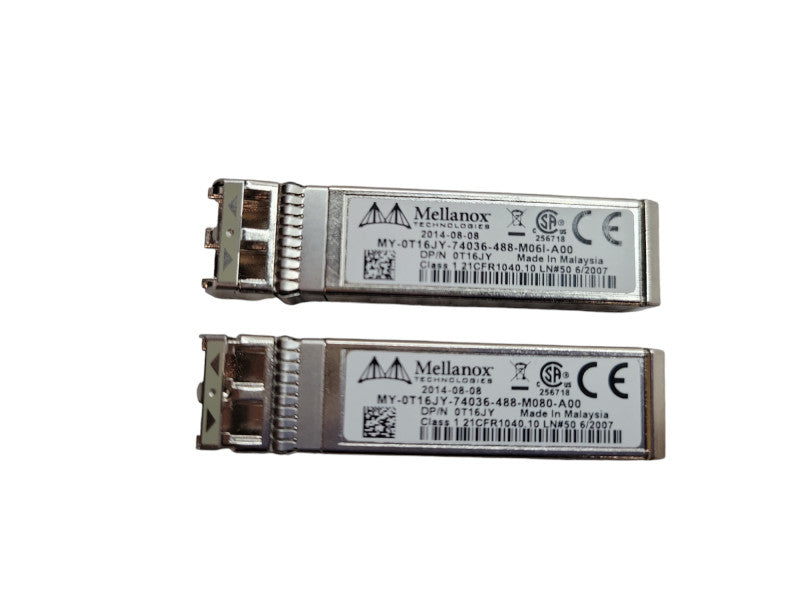 DELL MELLANOX 10GBPS OPTICAL LC CONNECTOR SFP TRANSCEIVER MODULE - T16JY %