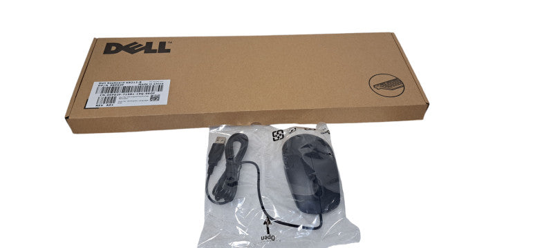 NEW Genuine Dell and Mice Combo | Keyboard Model: KB212-B Wired USB Full Size