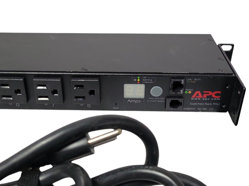 APC AP7900 Switched Rack 8-Outlet PDU Power Strips 120V 12A Q_