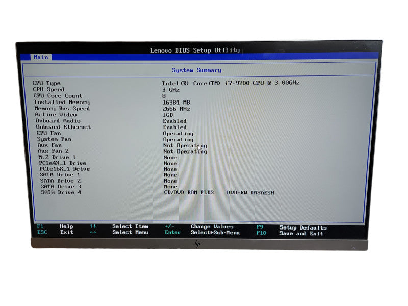 Lenovo ThinkStation P330 Tower i7 - 9700 CPU @ 3.00GHz 16GB DDR4 Ram θ