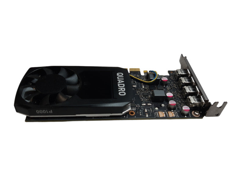 NVIDIA Quadro P1000, 4GB, GDDR5, low Profile, 4x Mini-DP, Graphic Card  Q