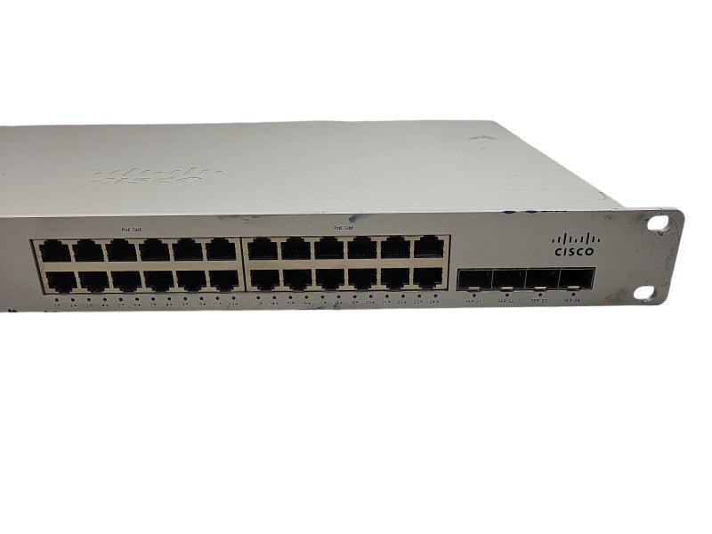 Cisco Meraki MS220-24P 24-Port Poe Cloud Managed Switch - UNCLAIMED Q$