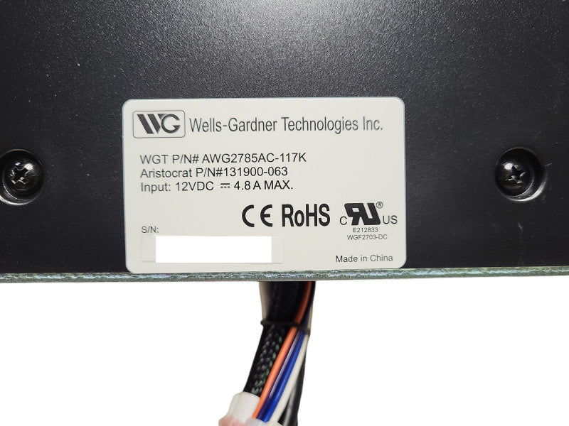 Wells-Gardner 27" Display LCD AGW2785AC-117 Brand New Q$