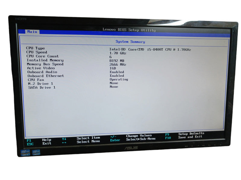 Lenovo ThinkCentre M720Q Intel Core i5-8500T 8GB DDR4 USFF Desktop
