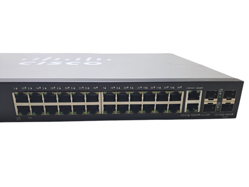 Cisco SG500-28P | 28-Port Gigabit PoE Stackable Managed Switch