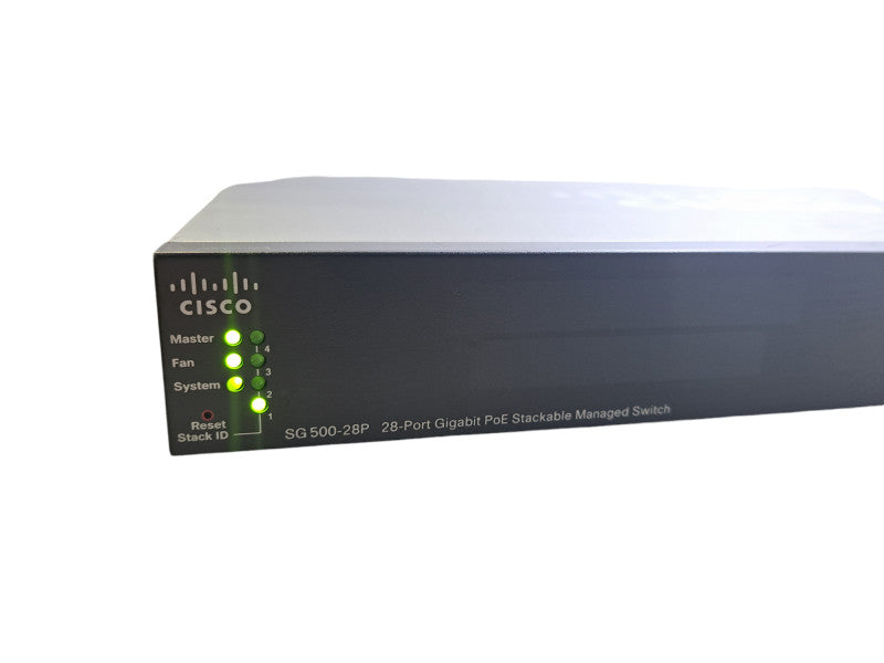 Cisco SG500-28P | 28-Port Gigabit PoE Stackable Managed Switch