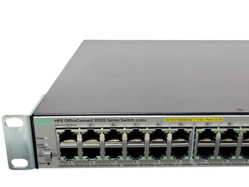 HPE OfficeConnect 1920S 24G 2SFP PoE+ 370W JL385A Gigabit switch _