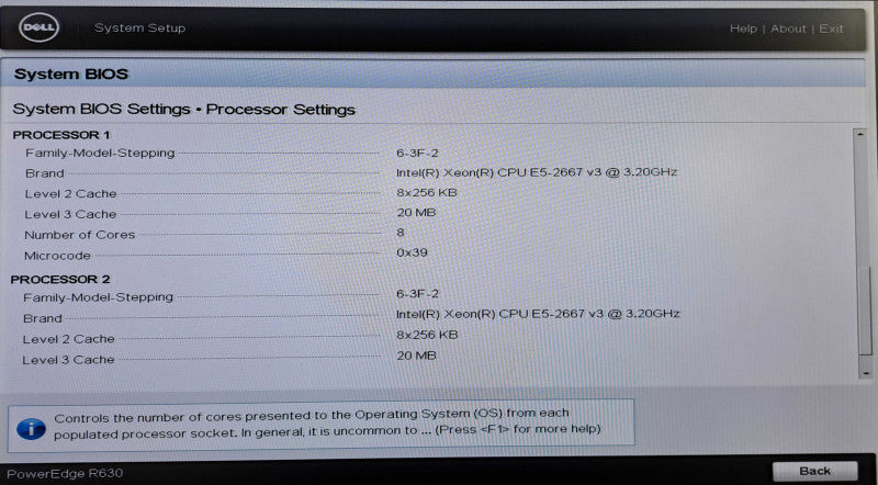 Dell R630 1U 8x 2.5"| 2x Xeon E5-2667 v3 @3.20GHz 8C, 32GB DDR4, H730 Mini