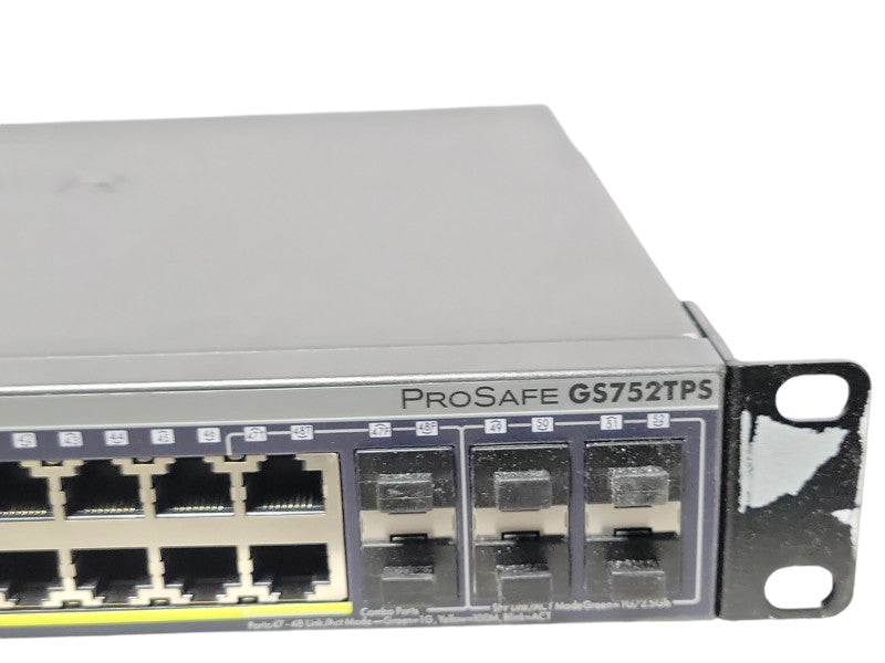 NetGear ProSafe 48-Port Gig Stackable Smart w/ PoE 4x SFP uplinks GS752TPS _