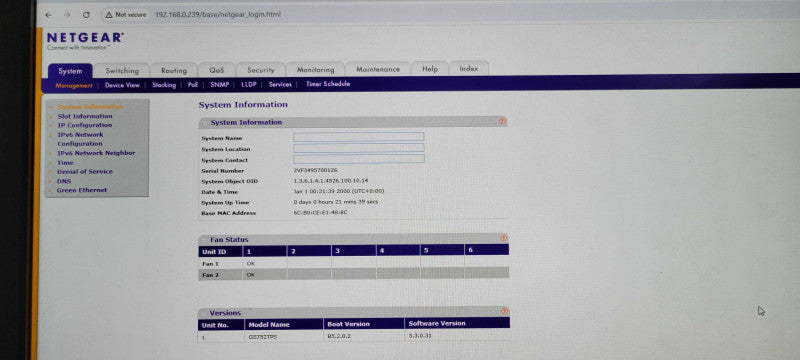 NetGear ProSafe 48-Port Gig Stackable Smart w/ PoE 4x SFP uplinks GS752TPS _