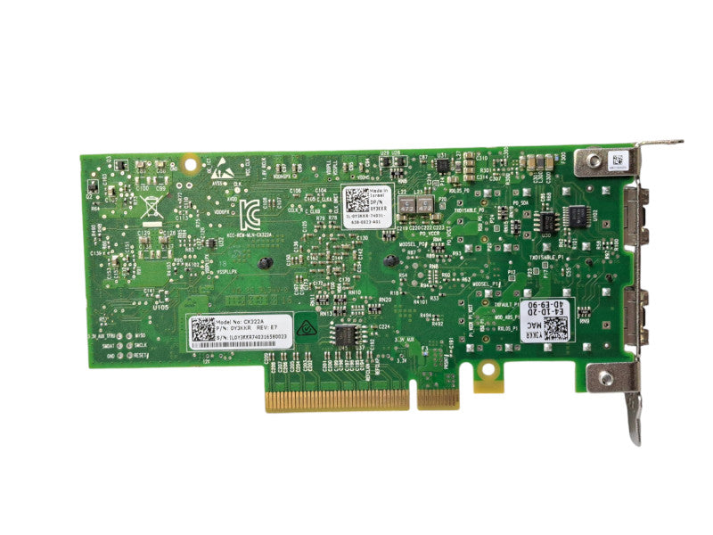 Dell 0Y3KKR Mellanox | 2-Port 10Gbps SFP+ PCI-E Low Profile Network Card