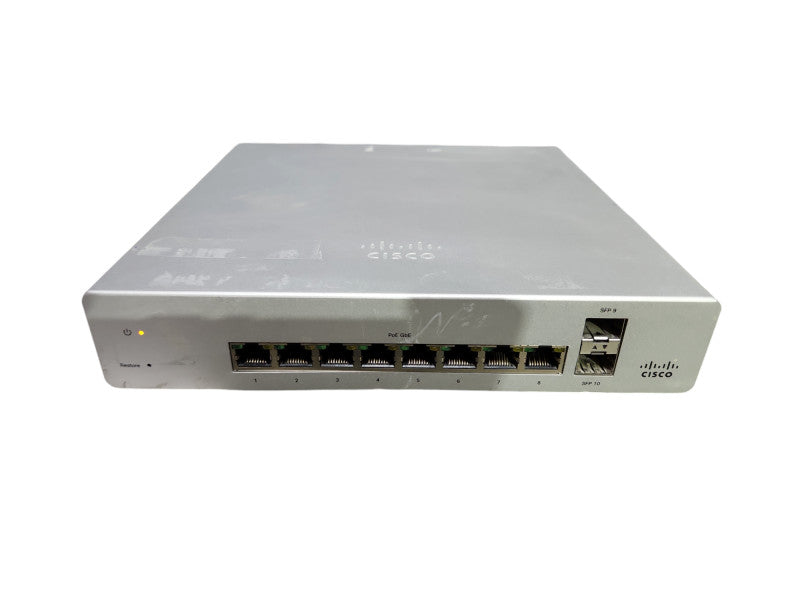 Cisco Meraki MS220-8P, 8-Port Gigabit PoE 124W Network Switch, UNCLAIMED