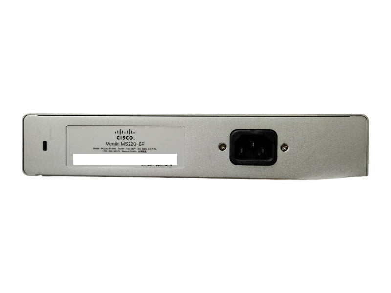 Cisco Meraki MS220-8P, 8-Port Gigabit PoE 124W Network Switch, UNCLAIMED