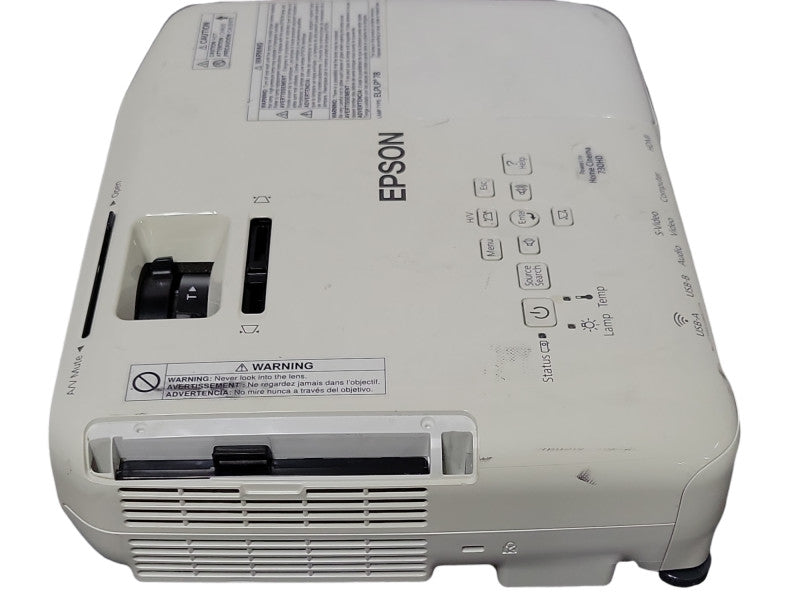 Epson PowerLite Home Cinema 730HD Projector 1887 Hours No Remote, READ _