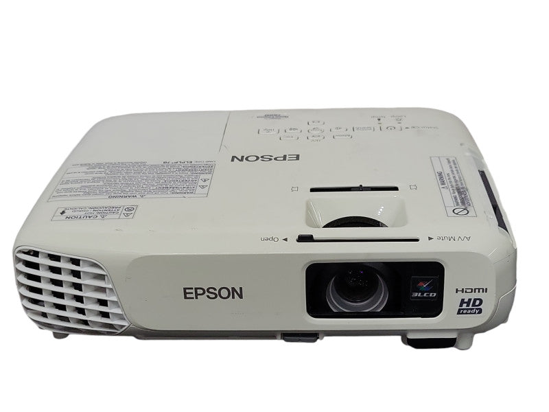 Epson PowerLite Home Cinema 730HD Projector 1887 Hours No Remote, READ _