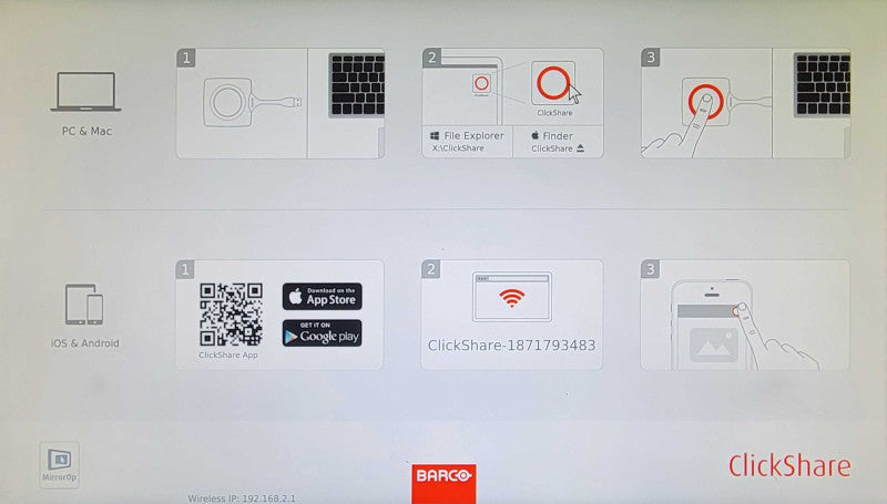 Barco ClickShare CS-100 Wireless Conference Presentation System R9861510 _