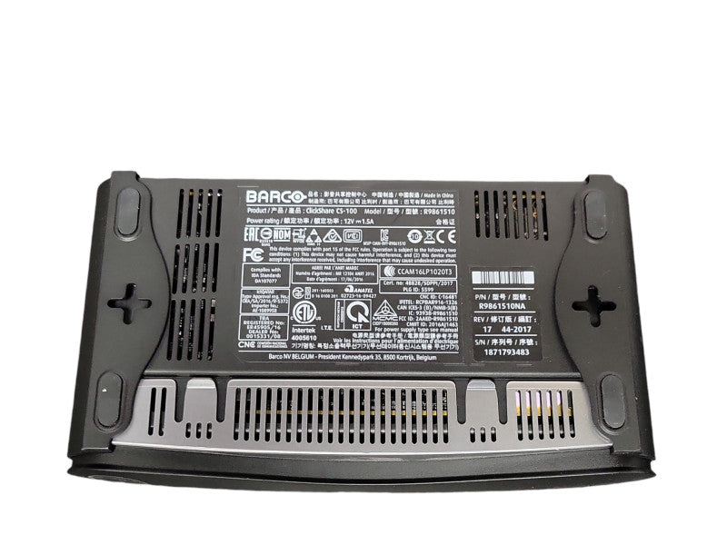 Barco ClickShare CS-100 Wireless Conference Presentation System R9861510 _