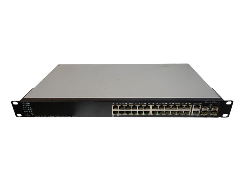 Cisco SG500-28P, 28-Port Gigabit PoE Stackable Managed Switch