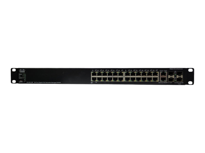 Cisco SG500-28P, 28-Port Gigabit PoE Stackable Managed Switch