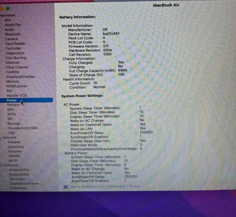 Apple MacBook Air 13" 2017 i5-5350U 8GB 128GB SSD No Power Adapter