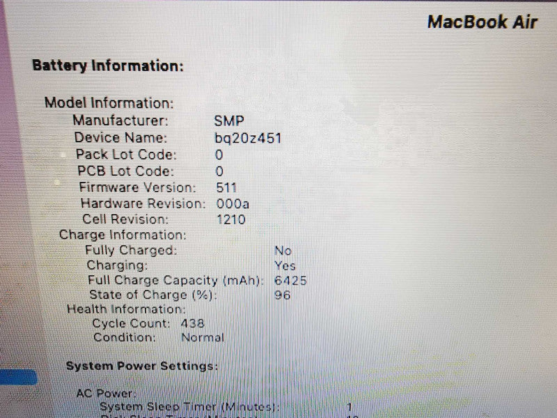 Apple Macbook Air 2017 13" 2-Core i5-5350U @ 1.8GHz 8GB DDR3 500GB SSD (