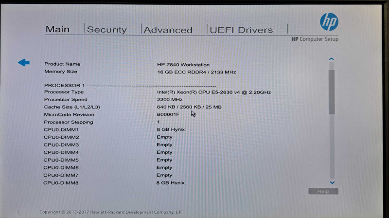 HP Z840 Workstation | Xeon E5-2630 v4 @2.20GHz 10C, 16GB DDR4, No GPU/HDD's