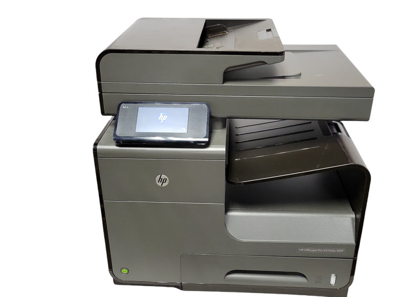 HP Officejet Pro X576dw MFP All-In-One Inkjet Printer, No Ink, READ _