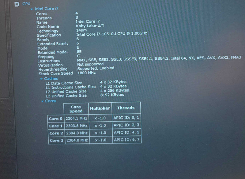HP ProBook 430 G7 Intel Core i7-10510U@1.8GHz 16GB DDR4 RAM 256GB NVMe SSD  Lap200