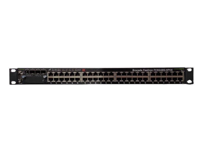 Brocade FCX648S-HPOE 48 Port Gigabit PoE Network Switch