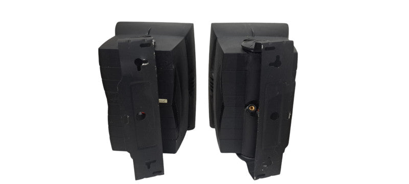 Pair Yamaha NS-AW1 Two-Way Indoor/Outdoor Black Speakers/Mounting Brackets
