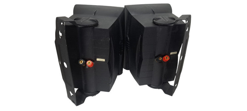 Pair Yamaha NS-AW1 Two-Way Indoor/Outdoor Black Speakers/Mounting Brackets