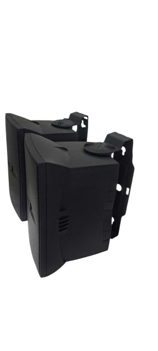 Pair Yamaha NS-AW1 Two-Way Indoor/Outdoor Black Speakers/Mounting Brackets