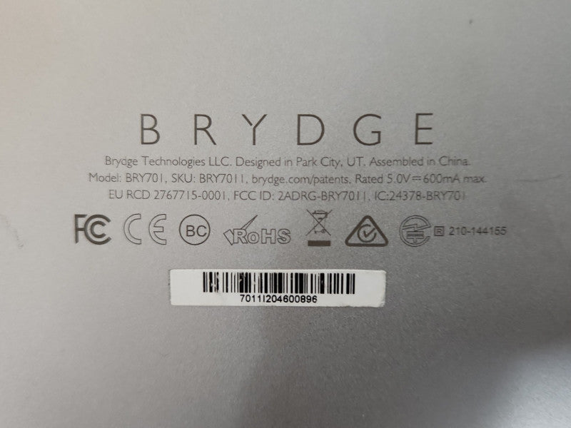 Brydge 12.3 Pro Bluetooth Keyboard Model: BRY701 w/ Trackpad