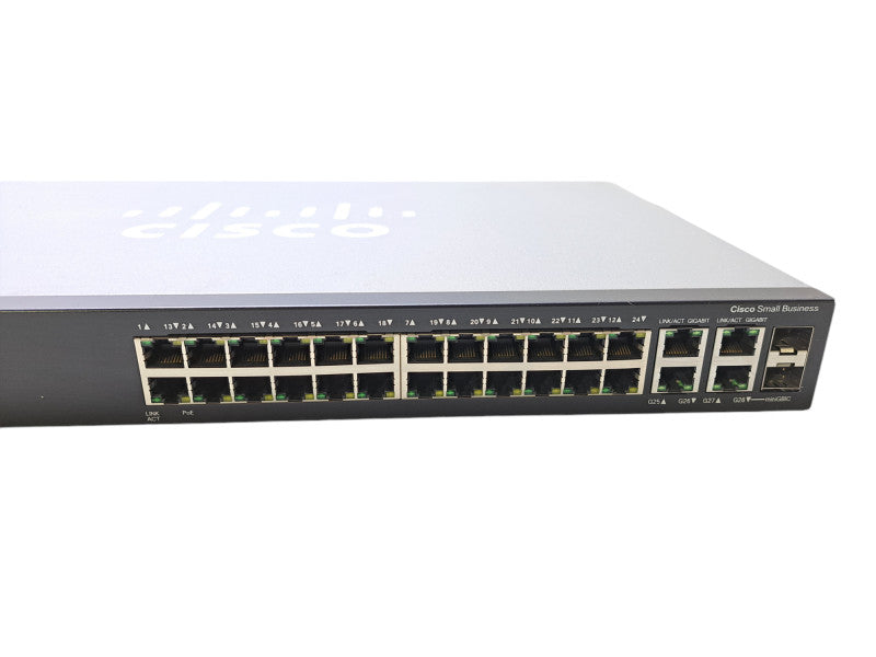 Cisco SG300-28P | 28-Port Gigabit PoE Managed Network Switch | 2x SFP