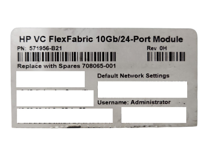 HP VC FlexFabric 10Gb/24-port Module, P/N: 571956-B21 Q