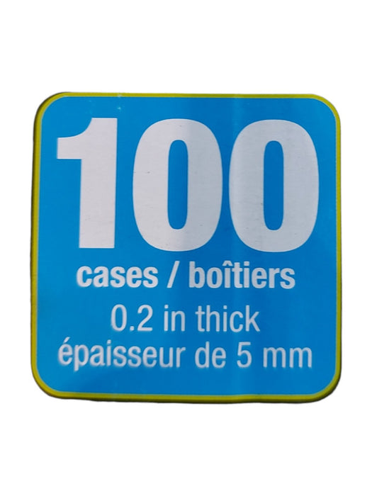 Staples Slim CD/DVD Jewel Case, 100 Pack