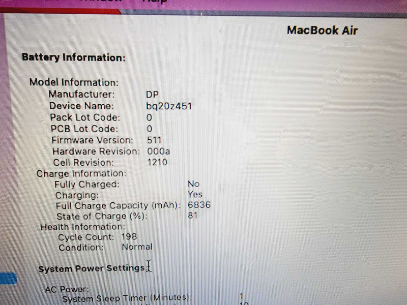Apple Macbook Air 2017 13" 2-Core i5-5350U @ 1.8GHz 8GB DDR3 250GB SSD (