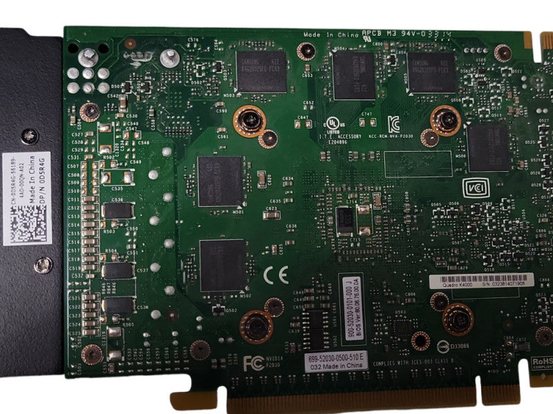 Nvidia Quadro K4000 3GB GDDR5 PCIe Graphics Card, 2x Display and 1x DVI ports _