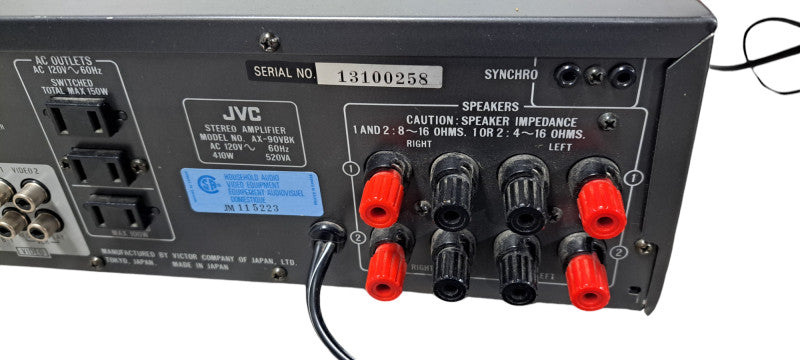 JVC AX-90VBK Integrated Stereo Amplifier.