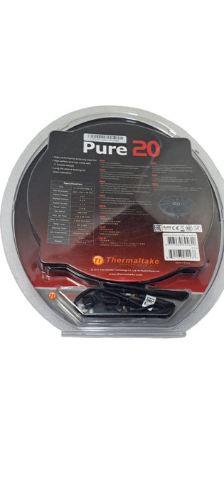 New Thermaltake Pure 20 DC Fan 200mm x 200mm x 30 mm CL-F015-PL20BL-A