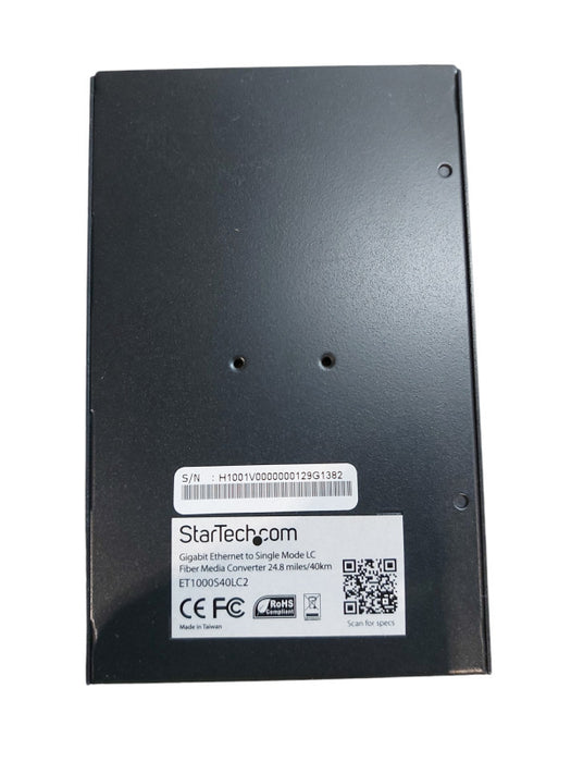 StarTech Gigabit Ethernet To Single Mode LC Fiber Media Converter