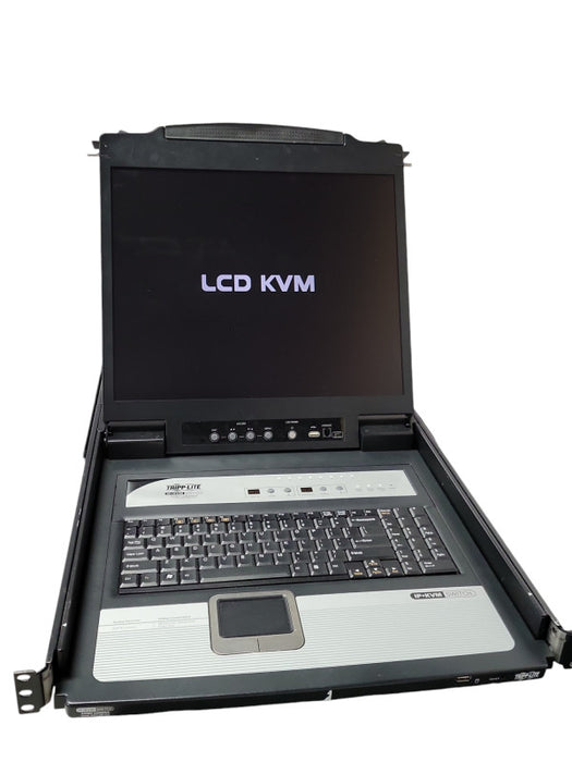 Tripp Lite B020-U08-19-IP NetDirector 19" Console 8-Port KVM Switch 1U Rackmo Q_