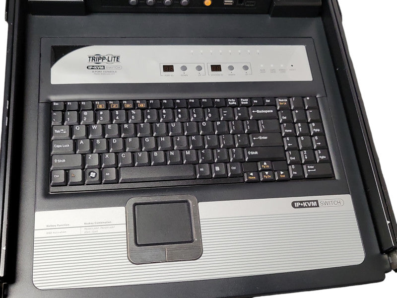 Tripp Lite B020-U08-19-IP NetDirector 19" Console 8-Port KVM Switch 1U Rackmo Q_