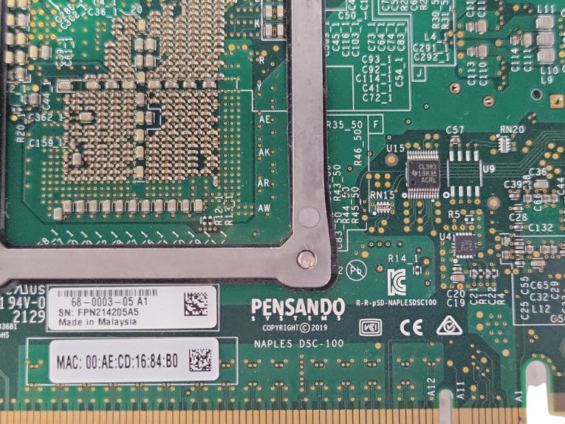 NetApp AFF A400 Series Pensando Naples DSC-100 40/100Gbps 2x QSFP 2x RJ-45 Q_